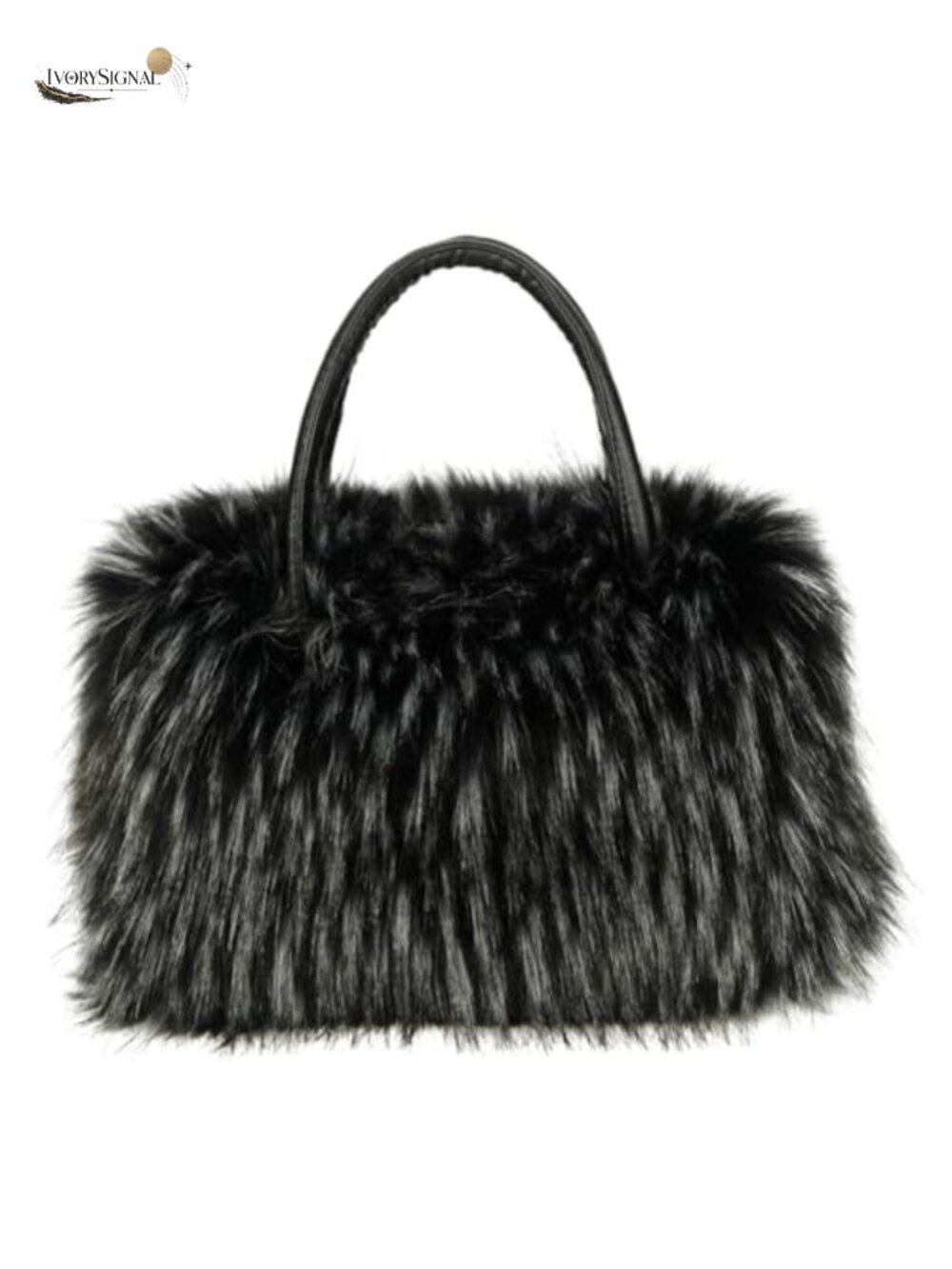 Faux Fur Tote Bag Fuzzy Large Handbag Soft Fluffy Purse Ladies Satchel